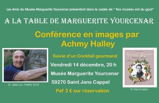 A la table de Marguerite Yourcenar