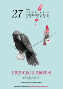 Le Festival de la correspondance de Grignan - 27e édition - du 4 au 8 juillet 2023