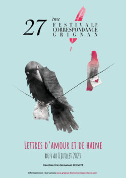 Le Festival de la correspondance de Grignan – 27e édition – du 4 au 8 juillet 2023